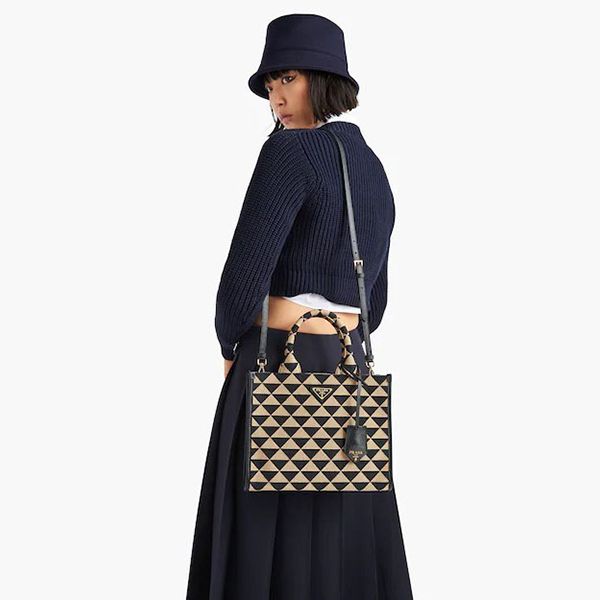 プラダ新作☆シンボルジャカードスモールハンドバッグ コピー